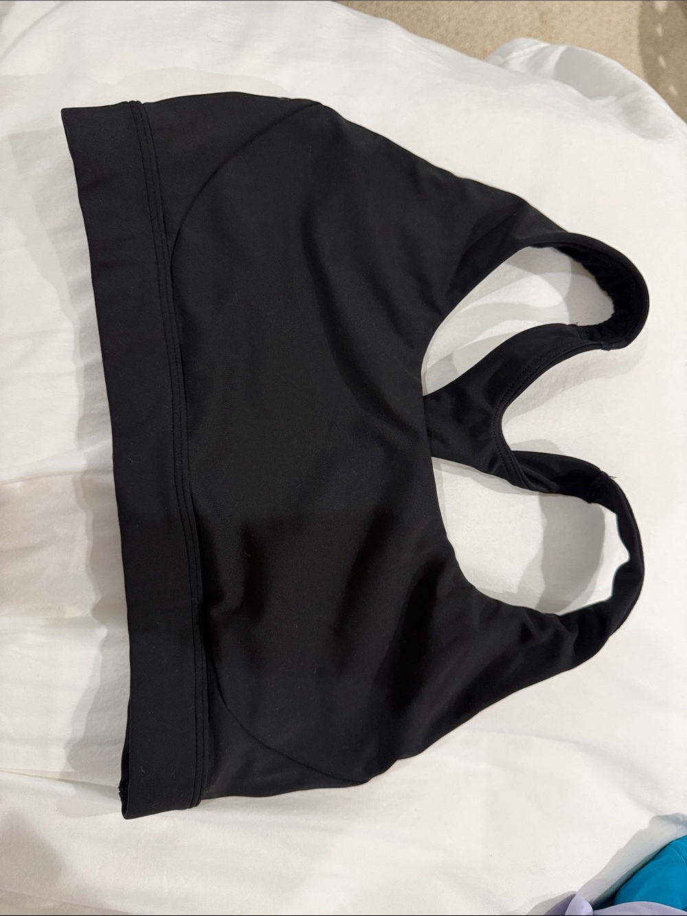 Athleta Black Racerback Padded Sports Bralette
